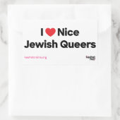Ik hou van mooie joodse queers Sticker Sheet (Tas)