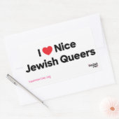 Ik hou van mooie joodse queers Sticker Sheet (Envelop)