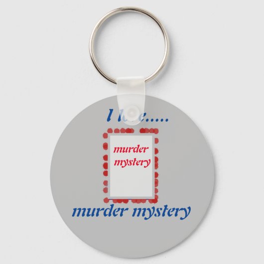 Ik hou van moordmysterie! draag je boek leuk sleutelhanger (Voorkant)