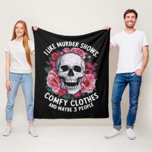 Ik Hou van Moordshows Comfortabele Kleren Grappige Fleece Deken