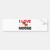 Ik hou van Moose Bumpersticker (Voorkant)