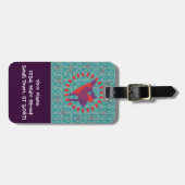 Ik hou van Moose Heart Doodle Natuur Lover Design Bagagelabel (Voorkant horizontaal)