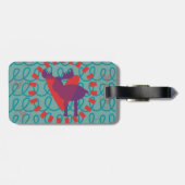 Ik hou van Moose Heart Doodle Natuur Lover Design Bagagelabel (Achterkant horizontaal)