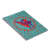 Ik hou van Moose Heart Doodle Natuur Lover Design Notitieboek (Rechterzijde)