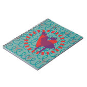 Ik hou van Moose Heart Doodle Natuur Lover Design Notitieboek (Linkerzijde)