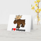 Ik hou van Moose Kaart (Gele Bloem)