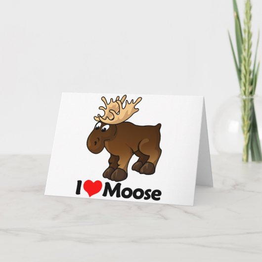 Ik hou van Moose Kaart (Voorkant)