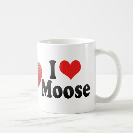 Ik hou van Moose Koffiemok (Rechts)