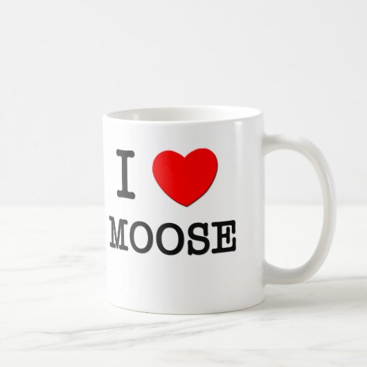 Ik hou van Moose Koffiemok (Rechts)