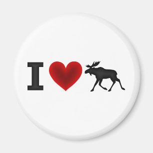 Ik hou van Moose Magneet