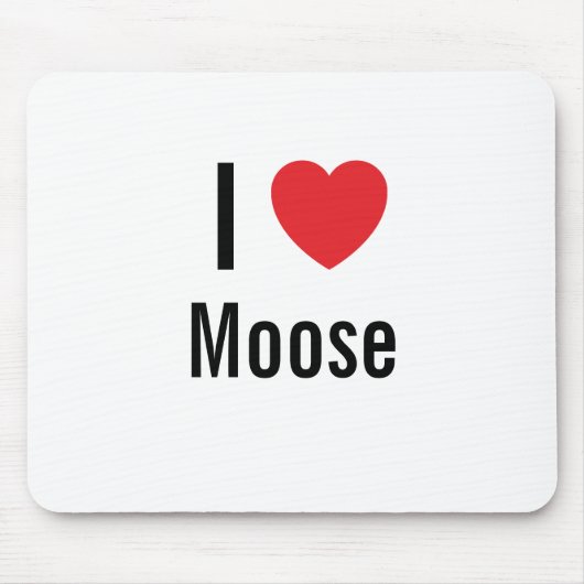 Ik hou van Moose Muismat (Voorkant)