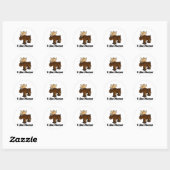 Ik hou van Moose Ronde Sticker (Vel)