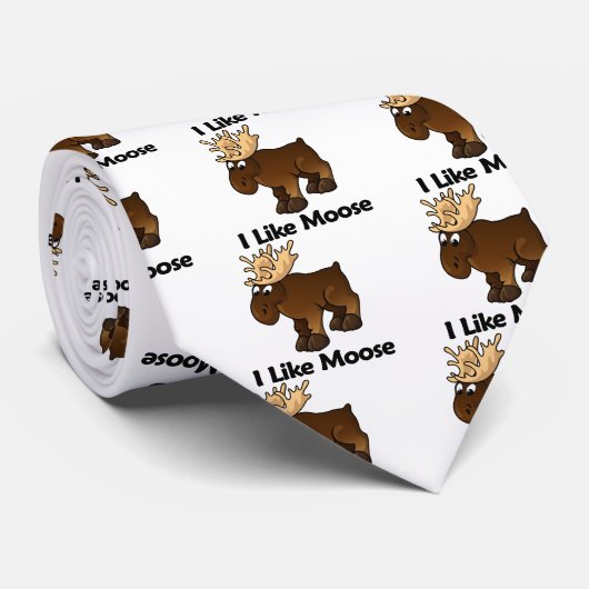 Ik hou van Moose Stropdas (Opgerold)