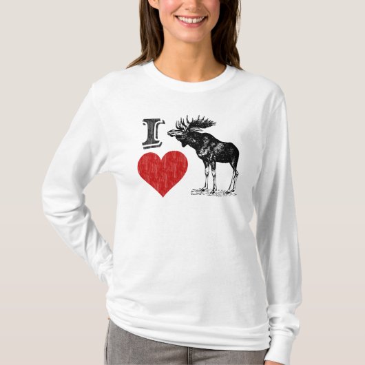 Ik hou van Moose T-shirt (Voorkant)