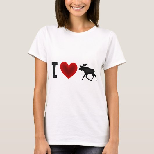 Ik hou van Moose T-shirt (Voorkant)