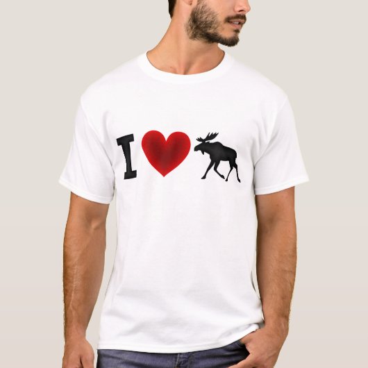 Ik hou van Moose T-shirt (Voorkant)