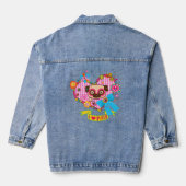 Ik hou van mopjes! jeans denim jacket (Achterkant)