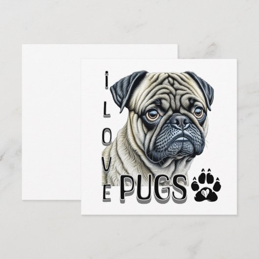 Ik hou van mopjes | Schattigee hondenbezitters (Voorkant / Achterkant)