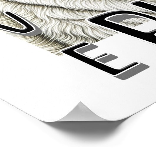 Ik hou van mopjes | Schattigee hondenbezitters Poster (Hoek)