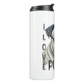 Ik hou van mopjes | Schattigee hondenbezitters Thermosbeker (Gedraaid links)