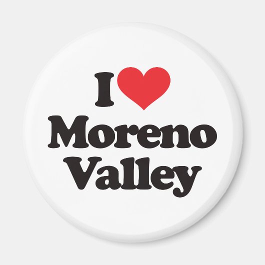 Ik hou van Moreno Valley Magneet (Voorkant)