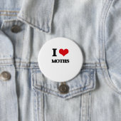 Ik hou van Moths Ronde Button 7,6 Cm (In situ)