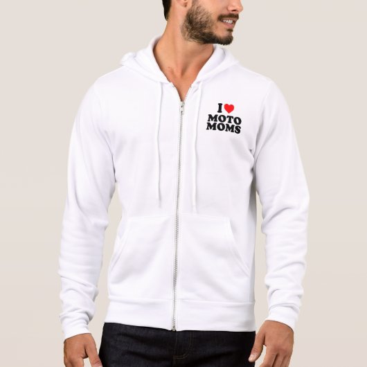 Ik hou van Moto Mams Hoodie (Voorkant)