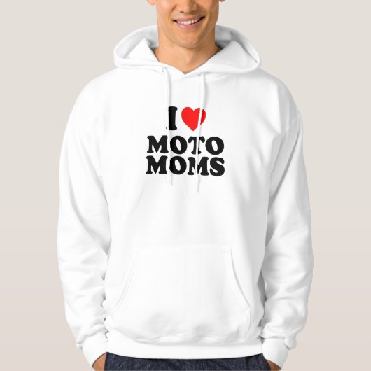 Ik hou van Moto Mams Hoodie (Voorkant)