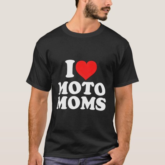 Ik hou van Moto Moms T-shirt (Voorkant)