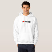 Ik hou van Moto Motorfiets Hoodie (Voorkant volledig)