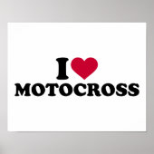 Ik hou van Motocross Poster (Voorkant)