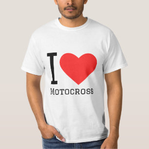 Ik hou van motocross t-shirt