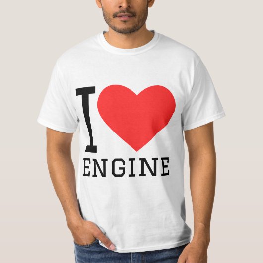 Ik hou van motor t-shirt (Voorkant)