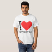 Ik hou van motorfiets  t-shirt (Voorkant volledig)