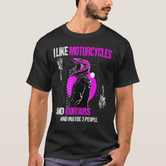 Ik hou van motorfietsen en gitaren en misschien 3 t-shirt