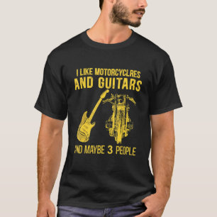 Ik hou van motorfietsen en gitaren en misschien 3 t-shirt