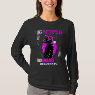 Ik hou van motorfietsen en gitaren en misschien 3 t-shirt