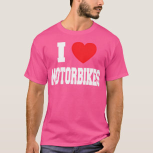 Ik hou van motorfietsen t-shirt