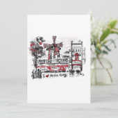 Ik hou van Moulin Rougi Kaart (Staand voorkant)