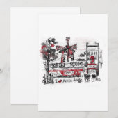 Ik hou van Moulin Rougi Kaart (Voorkant / Achterkant)