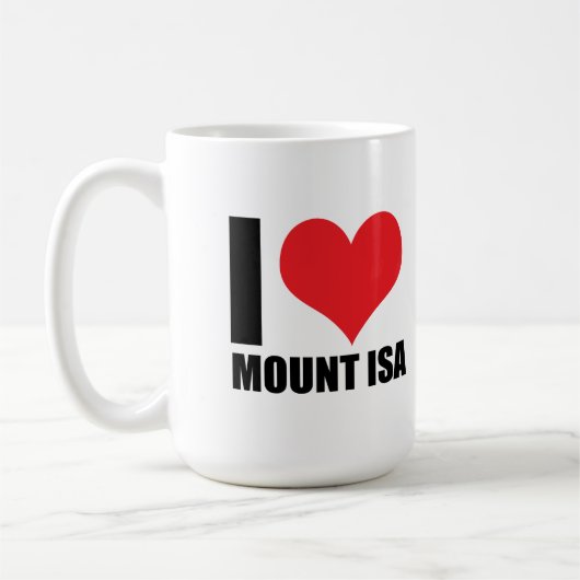 Ik hou van Mount Isa Koffiemok (Links)