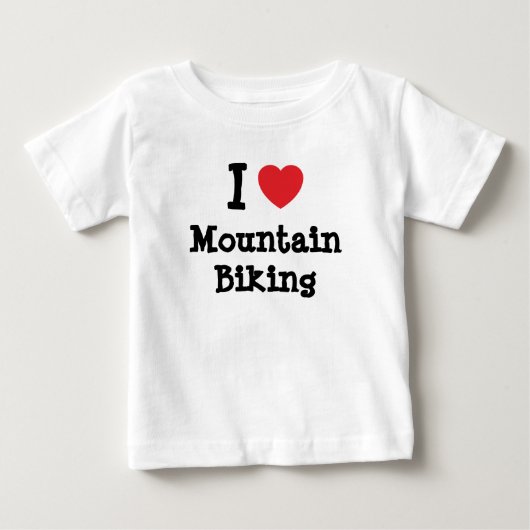 Ik hou van Mountain Biking hart aangepast op maat (Voorkant)