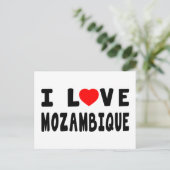 Ik hou van Mozambique Briefkaart (Staand voorkant)