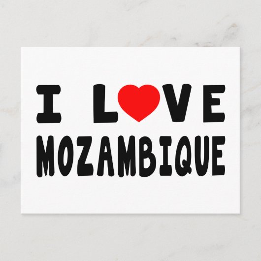 Ik hou van Mozambique Briefkaart (Voorkant)