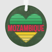 Ik hou van Mozambique, Mozambikaans hart Ornament (achterkant)