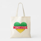 Ik hou van Mozambique, Mozambikaans hart Tote Bag (Achterkant)
