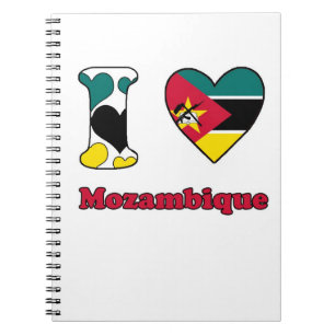 Ik hou van Mozambique Notitieboek