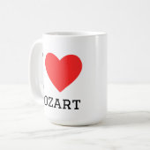 Ik hou van Mozart Koffiemok (Voorkant links)