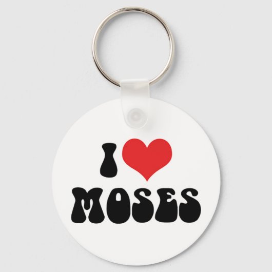 Ik Hou Van Mozes Sleutelhanger (Voorkant)