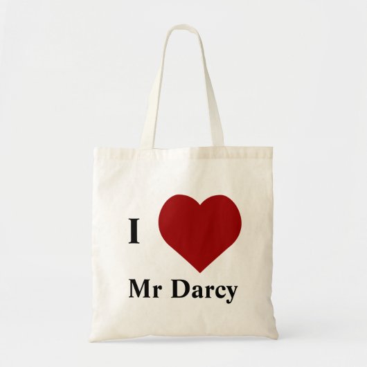Ik hou van Mr Darcy Tote Bag (Voorkant)